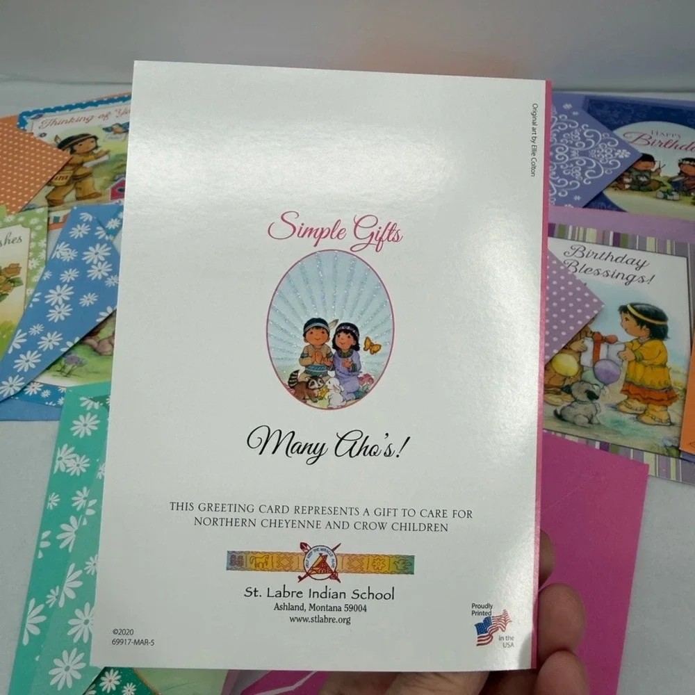 St Labre Indian School Greeting Cards LOT Ellie Colton Art Assorted Ephemera